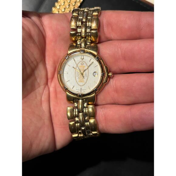 Accutron Gold Tone Men’s Watch. New Battery. - Picture 3 of 11